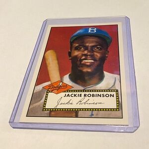 Jackie Robinson 1952 Reprint 1995 Topps Baseball Card #312/18 of 165